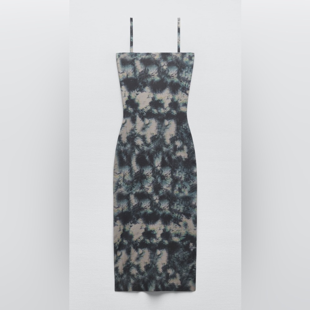 Zara tie dye print dress